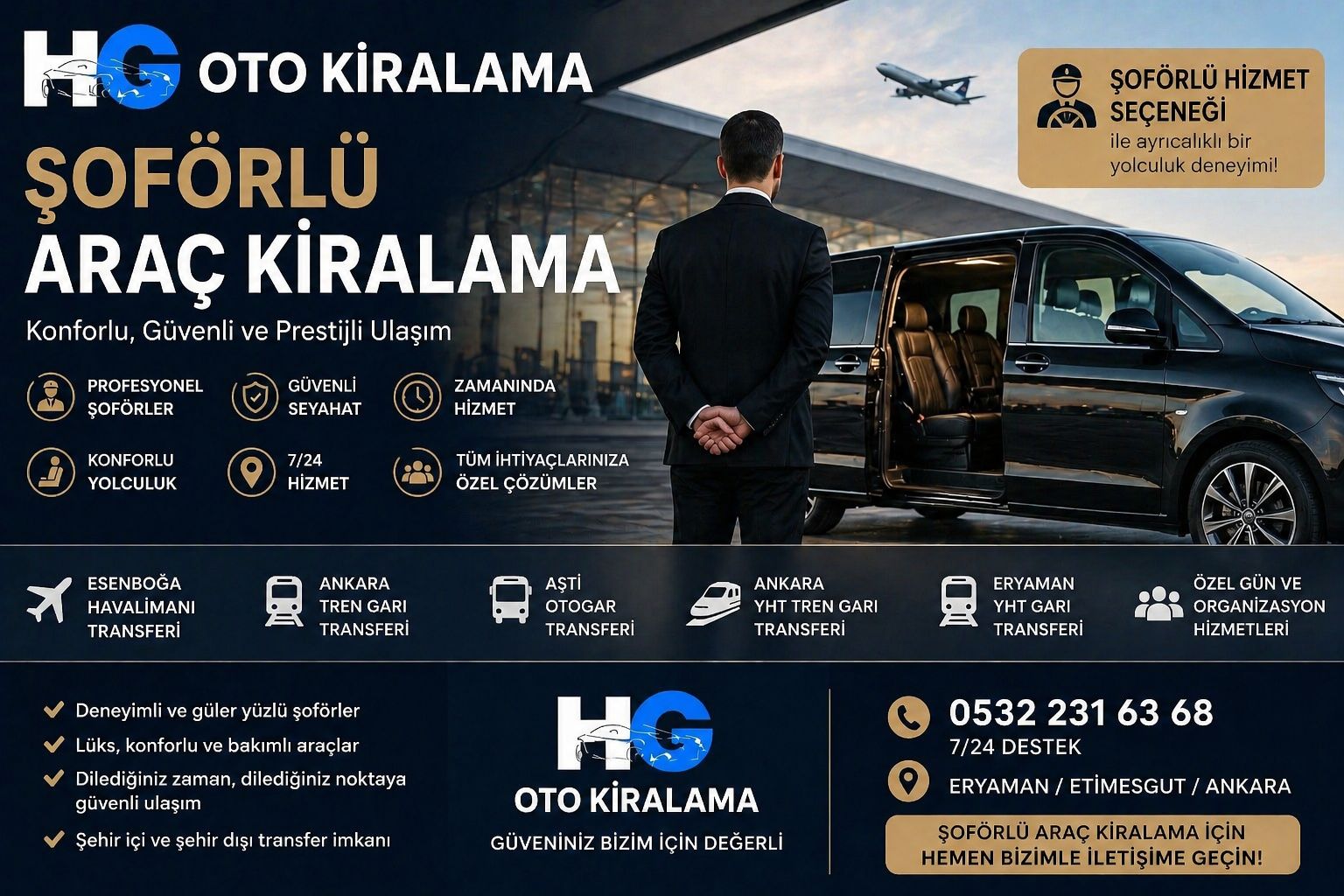 Şoförlü araç kiralama